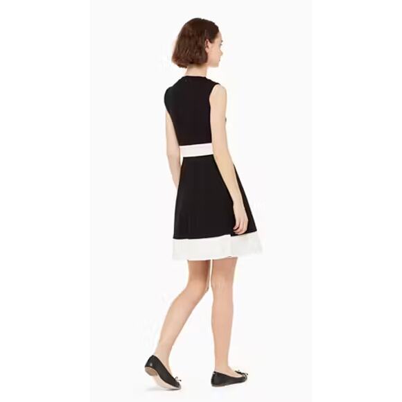 Women's Kate Spade New York Ponte Knit Colorblock Dress sz 10 Minimalist Career - Picture 2 of 5